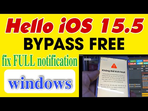 #1 [Windows] Bypass HELLO SCREEN iOS 15 | Fix Full Notification | FREE By UnlockTool | #vienthyhG Mới Nhất