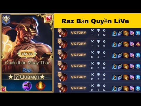 #1 Raz Bản Quyền Live Streamer Game Leo Rank Kim Cương Tinh Anh Cao Thủ Cùng Mọi Người Mới Nhất