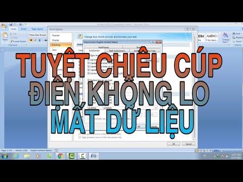 #1 Mẹo Không Bị Mất Dữ Liệu Word Excel Khi Bị Cúp Điện – Kênh Thủ Thuật 91 Mới Nhất