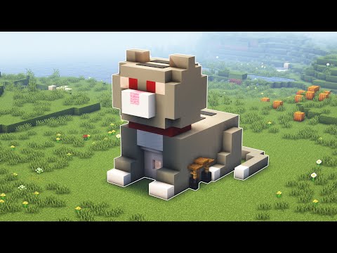 #1 Minecraft | Cách Xây Nhà Hiện Đại Hình Con Mèo Đang Ngồi Nhân Dịp Ngày "CATS DAY" 8/8 Mới Nhất