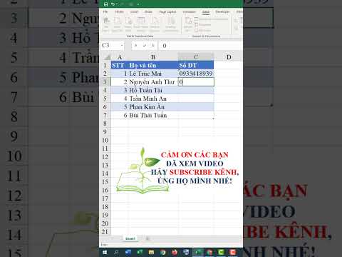 #1 Thủ thuật Excel – chỉ cho phép gõ đúng 10 kí tự khi nhập số điện thoại | Gia sư Tài Năng Mới Nhất