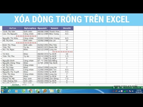 #1 Cách xóa dòng trống trên Excel | Thủ thuật Excel Mới Nhất