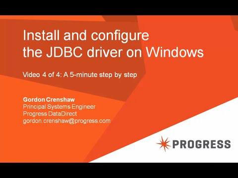 #1 Install and configure the JDBC driver on Windows Mới Nhất