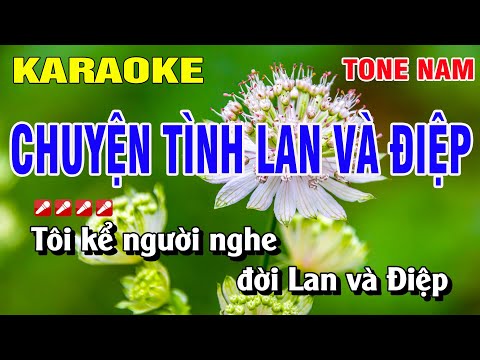 #1 Karaoke Chuyện Tình Lan Và Điệp Tone Nam Nhạc Sống | Nguyễn Linh Mới Nhất