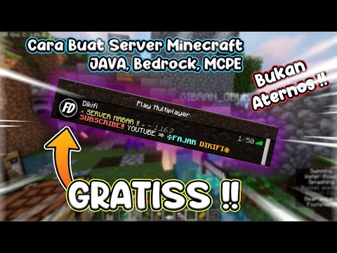 #1 GRATIS!! Cara Buat Server Minecraft CRACK JAVA, BEDROCK dan MCPE | Secuil Minecraft Tutorial Mới Nhất