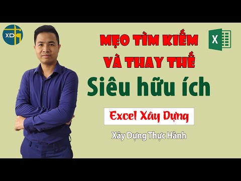 #1 Bài 24: Mẹo tìm kiếm và thay thế trong Excel siêu nhanh mà ít người biết Mới Nhất