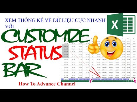 #1 Thủ thuật Excel Không Thể Thiếu |Làm Thế Nào Xem Thống Kê Dữ Liệu Cực Nhanh Với Customize Status Bar Mới Nhất