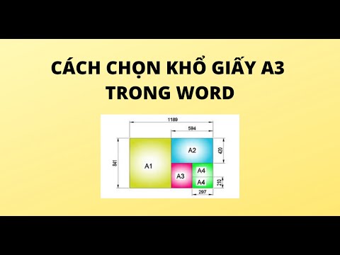 #1 CÁCH CHỌN KHỔ GIẤY A3 TRONG WORD Mới Nhất