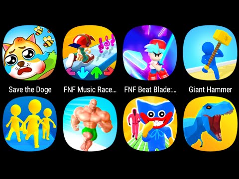 #1 Save The Dog,FNF Music Race 3D,FNF Beat  Blade Music Battle,Giant Hammer,Join & Clash,Muscle Rush Mới Nhất