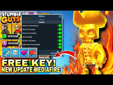 #1 Update Stumble Guys Mod Apk V0.40?! New Update Unlock all skin, Bisa Emote, Skin Keliatan Musuh !! Mới Nhất