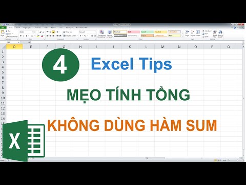 #1 #4 [Excel Tips] Mẹo tính tổng cột và hàng không dùng hàm SUM– Học Excel cùng Cường Mới Nhất