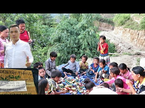 #1 Nguyễn Tất Thắng gửi quà tết thiếu nhi cho trẻ em nghèo Bản Than qua kênh youtube Tuấn Nùng Hà Giang Mới Nhất