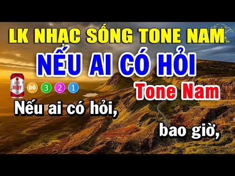 #1 Karaoke Liên Khúc Nhạc Trữ Tình Bolero Tone Nam | Nếu Ai Có Hỏi – Phượng Buồn Mới Nhất