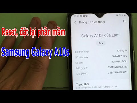 #1 Reset, đặt lại phần mềm, khôi phục cài đặt gốc Samsung Galaxy A10s Mới Nhất