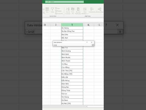 #1 Cách tạo danh sách thả xuống trong Excel.  _learning tips Mới Nhất