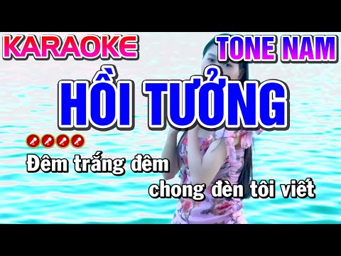 #1 Hồi Tưởng Karaoke Bolero Nhạc Sống Tone Nam | Bến Tình Karaoke Mới Nhất
