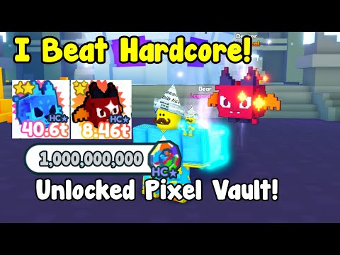 #1 I Unlocked Pixel Vault And Beat Hardcore! – Pet Simulator X Roblox Mới Nhất