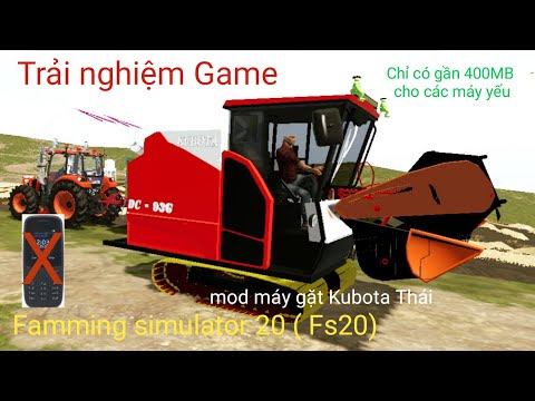 #1 Tải và trải nghiệm Game Farming simulator 20 ( FS20)  mod máy gặt kubota, máy nào cũng chơi được Mới Nhất