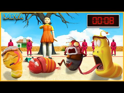 #1 Squid Game – Red is dead  🦗 Larva Funny Cartoon 🌷Larva Terbaru 2021🌴 Funniest Cartoons 🍉 Mới Nhất