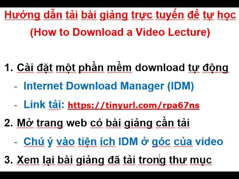 #1 Cách tải bài giảng elearning về máy tính (2020) | Hướng dẫn tải bài giảng trực tuyến (2020) Mới Nhất