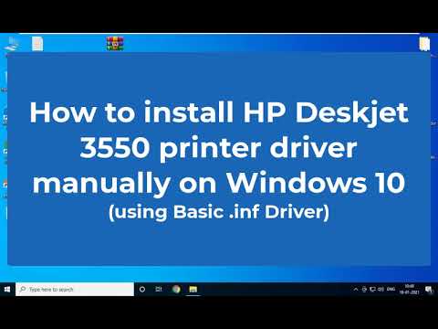 #1 How to install HP Deskjet 3550 printer driver manually on Windows 10 using its basic driver Mới Nhất