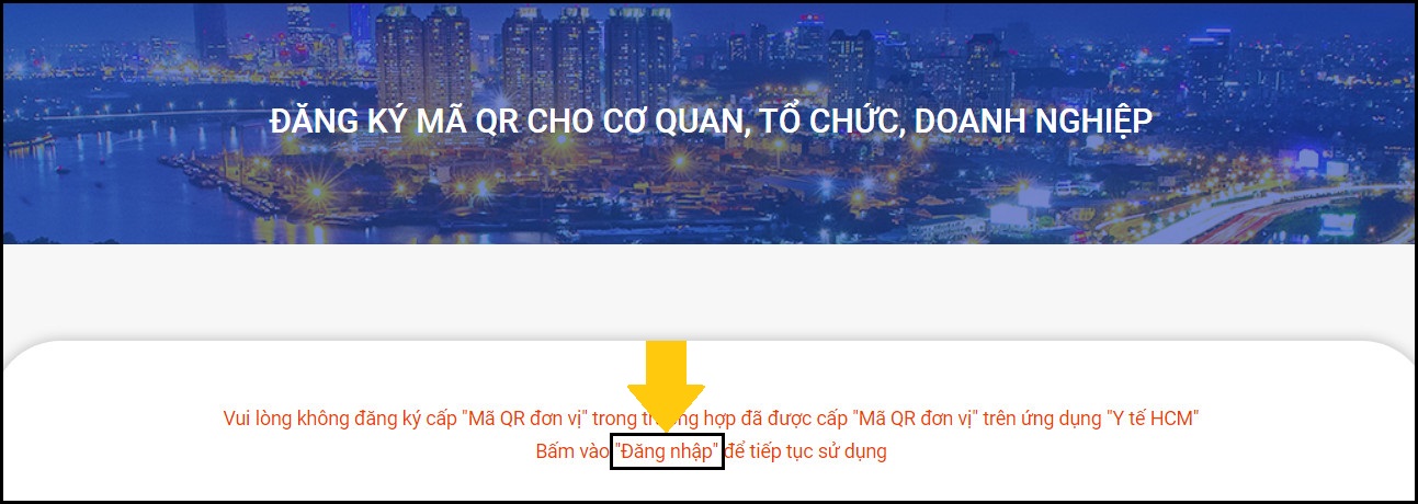 Khu vực đăng nhập