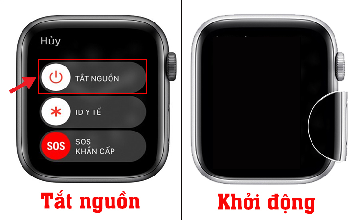 Tắt Apple Watch của bạn và khởi động lại nó