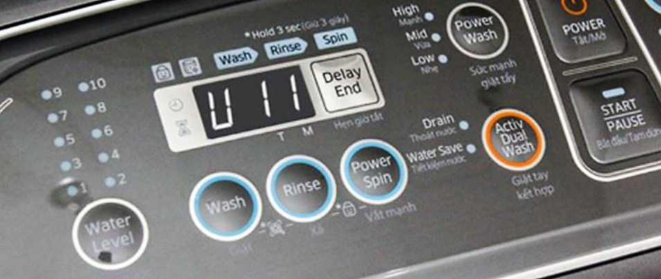 Máy giặt Panasonic báo lỗi U11: Nguyên nhân, cách sửa lỗi U11 đơn giản nhất