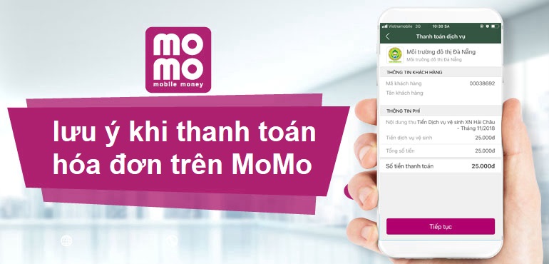 Lưu ý khi thanh toán hóa đơn trên MoMo