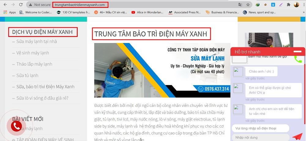 web giả mạo  Vzone