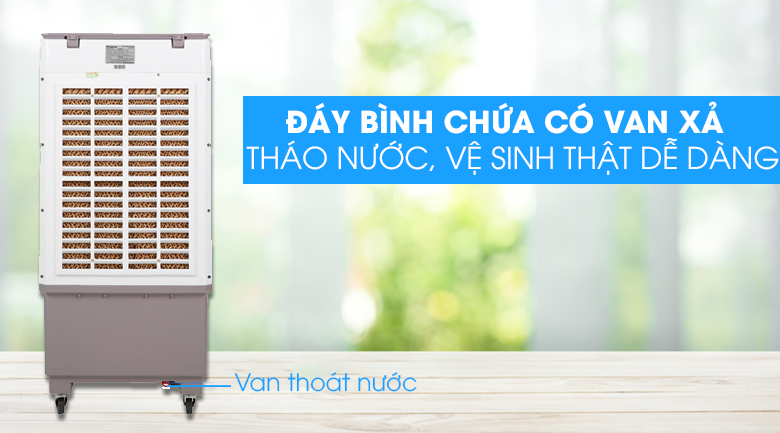 Quạt điều hòa Kangaroo KG50F79 dễ dàng vệ sinh bình