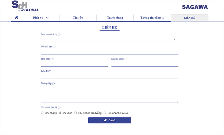 Chi tiết liên hệ Sagawa Việt Nam