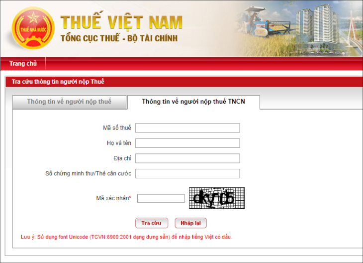 Bạn có thể truy cập trang web của Tổng cục Thuế Việt Nam tại đường dẫn http://tracuunnt.gdt.gov.vn/tcnnt/mstcn.jsp.  gọi