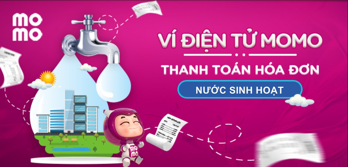 Thanh toán tiền nước qua ví điện tử