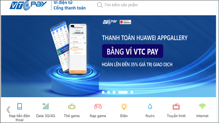 Qua các trang thanh toán trực tuyến