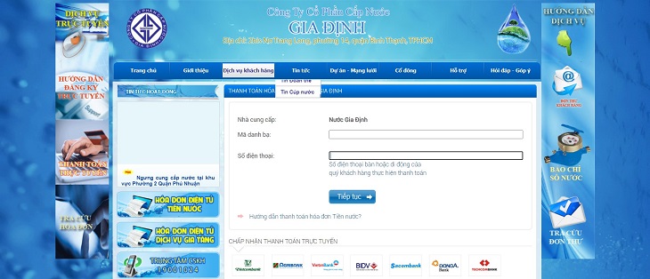 Cách tra cứu, thanh toán tiền nước online cực nhanh và đơn giản