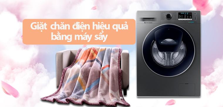 Giặt chăn điện trong máy giặt