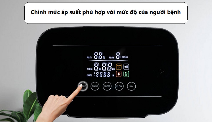 Điều chỉnh mức áp suất phù hợp với mức của bệnh nhân