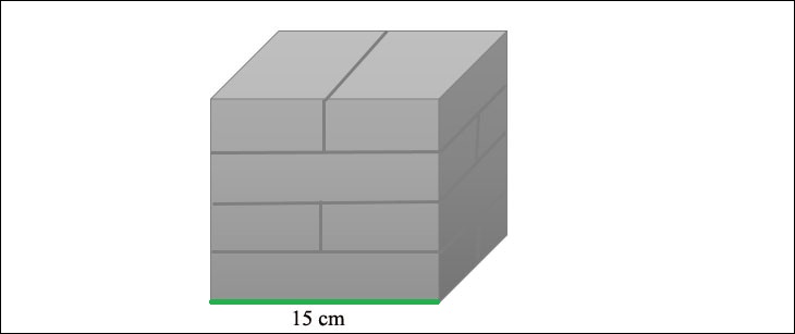 Một hình lập phương có cạnh 15cm