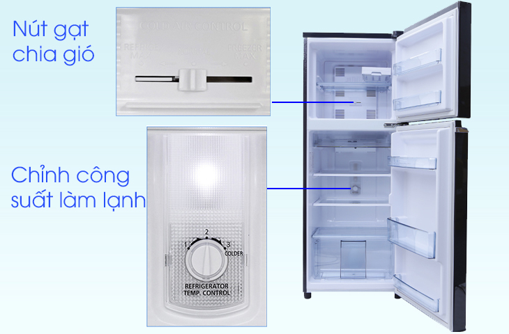 Cài đặt nhiệt độ cho tủ lạnh Panasonic có cần gạt