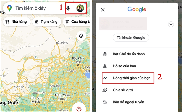 Mở ứng dụng Google Maps trên điện thoại của bạn