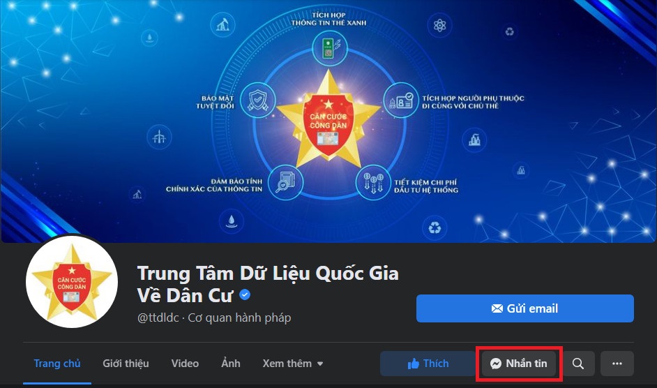 Hãy xem trang người hâm mộ của Trung tâm Dữ liệu Dân số Quốc gia