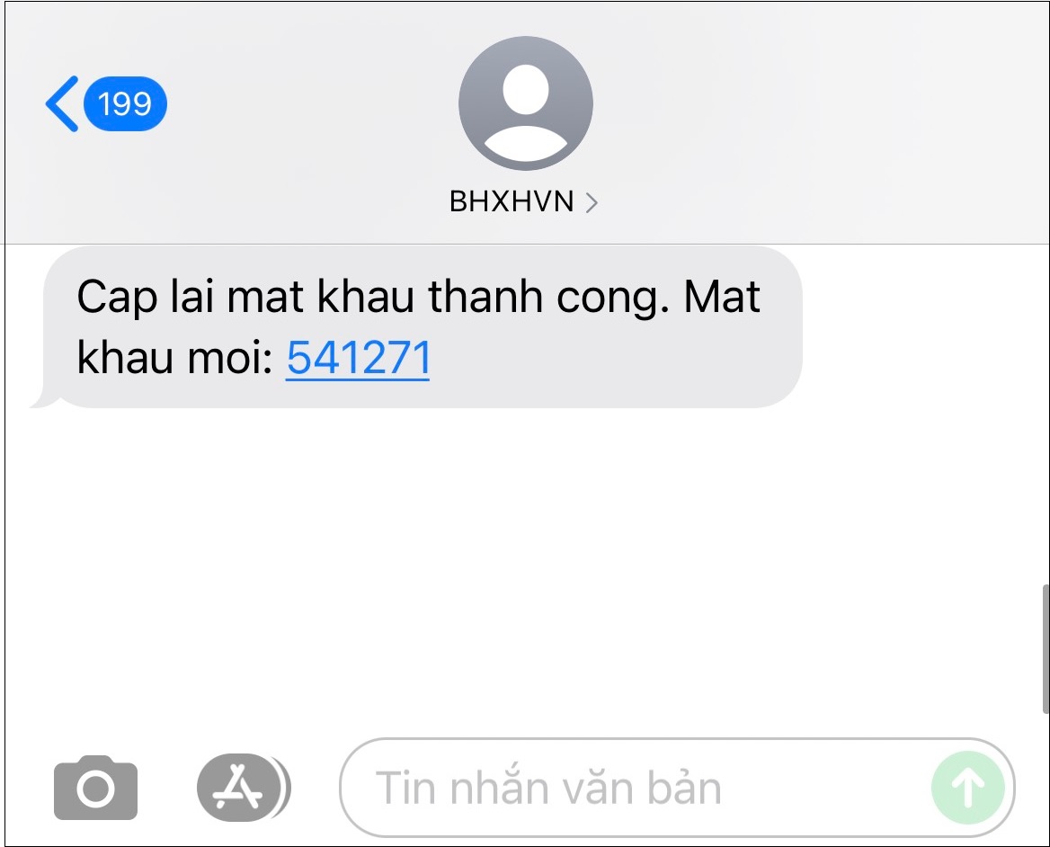 Trong trường hợp hệ thống kiểm tra số điện thoại gửi tin nhắn có đúng là số an sinh xã hội hay không