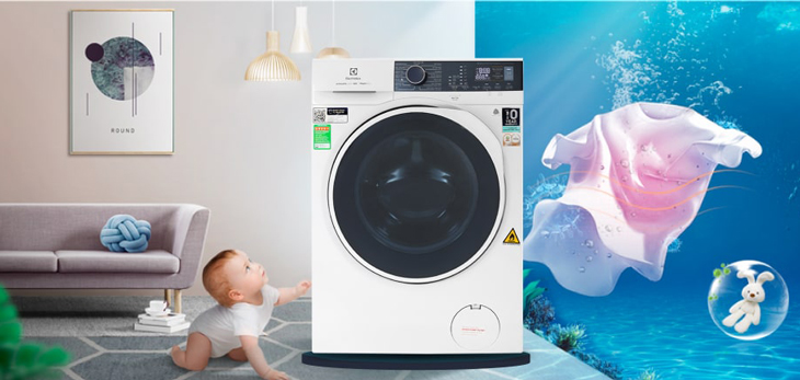 Máy giặt và máy sấy Electrolux Inverter 9kg EWW9024P5WB