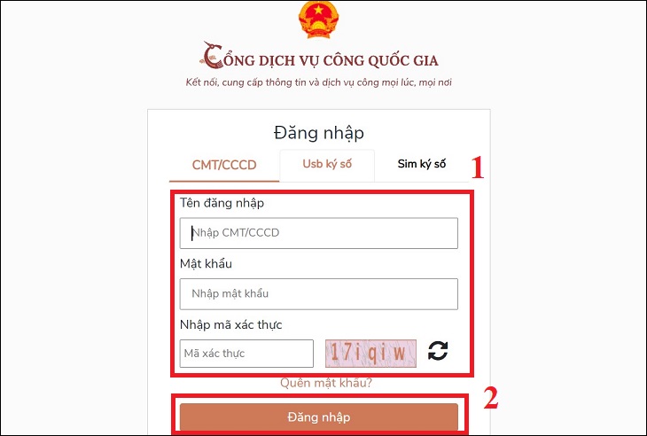 Bạn bấm vào Đăng nhập để đăng nhập vào tài khoản đã đăng ký, nếu bạn chưa đăng ký vui lòng bấm vào ĐÂY.