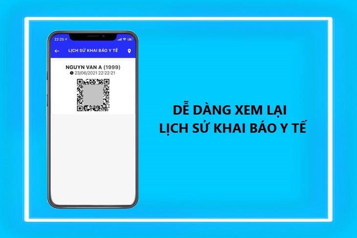 Xem lại lịch sử khai báo y tế