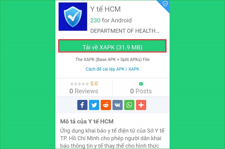 Chọn tải xuống Tải xuống XAPK