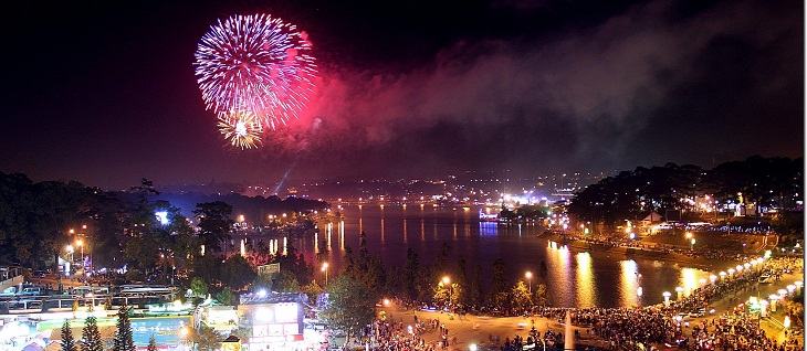 Feuerwerk in Da Lat