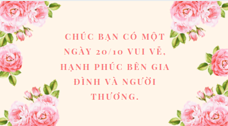 Lời chúc 20/10 cho bạn thân