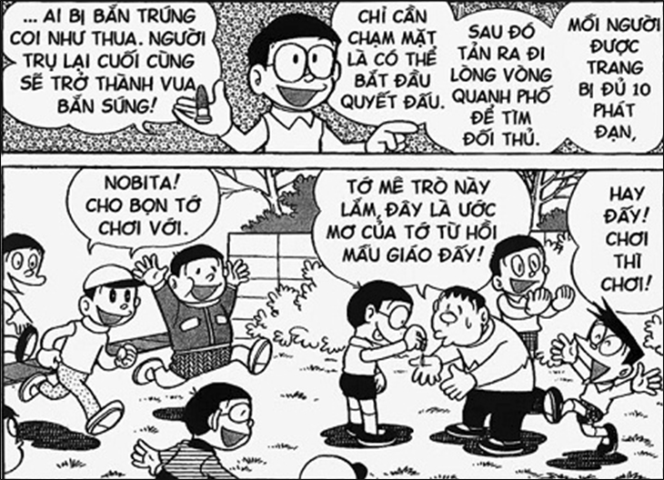 Bộ truyện tranh manga đầu tiên có bản quyền của Việt Nam là Doraemon